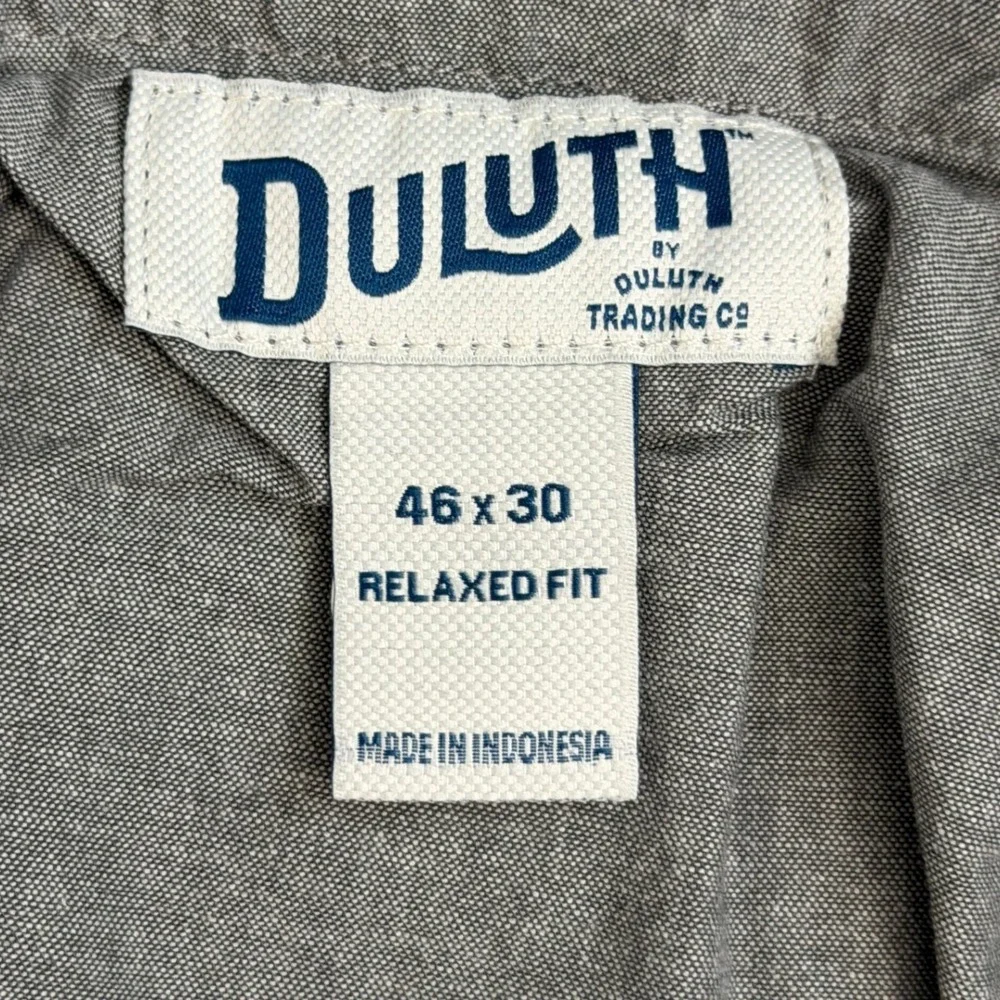 Duluth Flex Ballroom Khakis Mens 46x30 Cotton Stretch Relaxed Fit Work Pants Tan